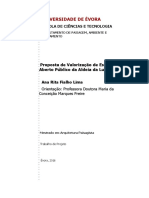 Proposta de Valorização de Espaço Aberto Público Da Aldeia Da Luz