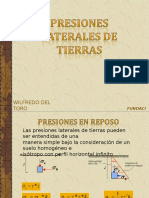 PRESIONES LATERALES DE TIERRAS