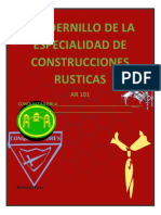 Construcciones rústicas cuadernillo conquistador