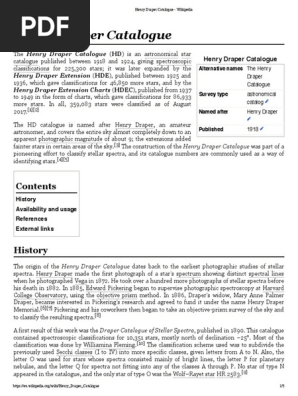 Henry Draper Catalogue - Wikipedia