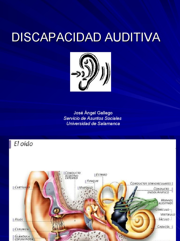 Causas y Tipos de Discapacidad Auditiva | PDF | Oído | Audífono
