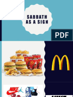 Sabbath As A Sign