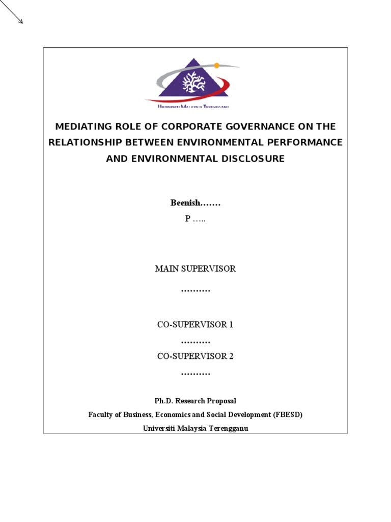 Corporate Governance and Environmental Disclosure | PDF | Corporate ...
