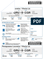 Cartão de embarque GRU-CGR