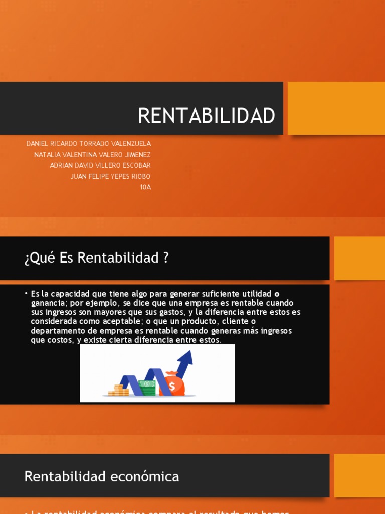 Guía Básica sobre Rentabilidad | PDF | Rentabilidad sobre recursos ...