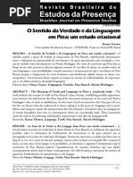 Sentido da Verdade e da Linguagem em Pina - Renata Tavares