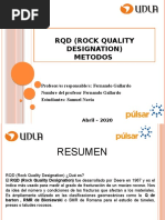 RQD Indice de Calidad de Rocas | PDF | Minería | Petrología