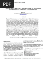 Download The Influence of Blended Learning Model on Developing Leadership Skills of School Administrators - Ubiquitous Computing and Communication Journal by Ubiquitous Computing and Communication Journal SN46190520 doc pdf