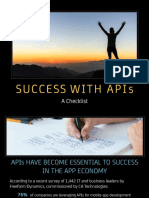 Success With Apis: A Checklist