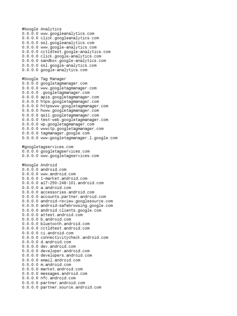 Google Domains and Services List | PDF | Domain Name System | Directories
