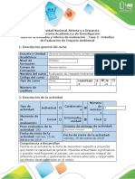 Guía de Actividades y Rúbrica de Evaluación - Fase 2 - Estudios de Evaluación de Impacto Ambiental