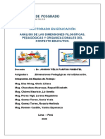 Analisis de Las Dimensiones Pedagogicas