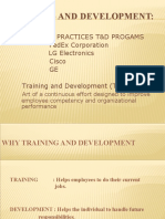 Training and Development