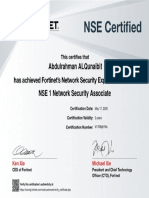 NSE 1 Certificate-Fortinet