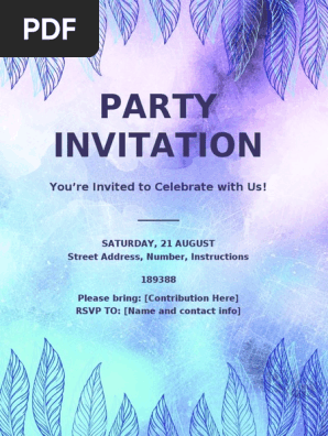 PARTY INVITATION