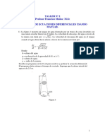 Taller - #2 Soluciòn de Ecuaciones Diferenciales Usando Matlab PDF