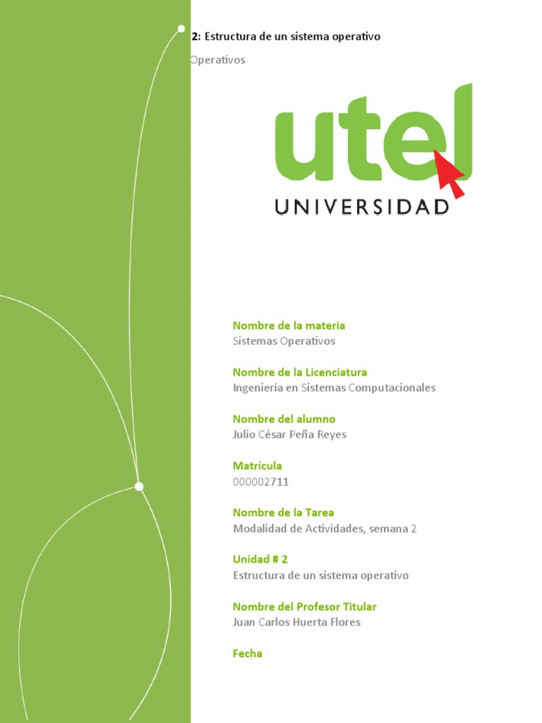 Semana 2 | PDF | Sistema operativo | Modelo cliente-servidor