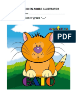 Ejercicio en Adobe Illustrator Gato