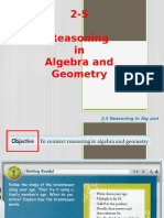 2-5 Reasoning in Algebra and Geometry