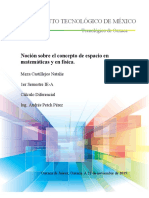 Nociones Del Espacio en Matematicas y en Fisica