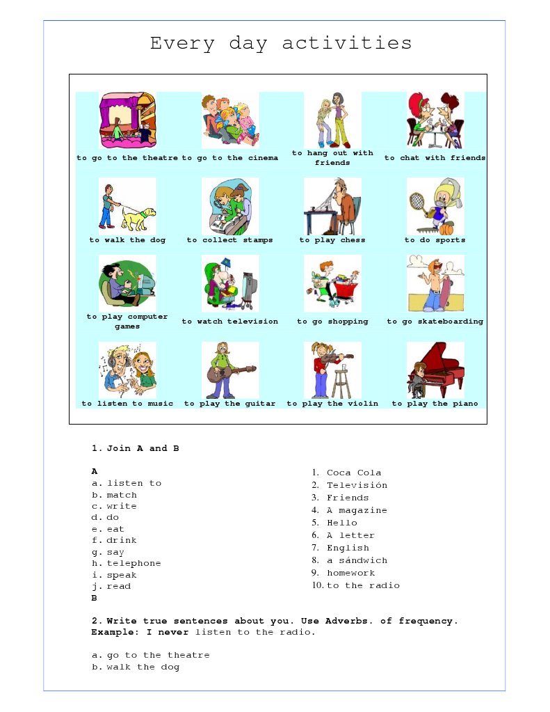 Every Day Activities | PDF