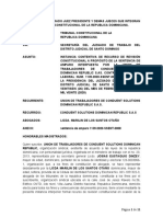 RECURSO DE REVISION CONSTITUCIONAL CONTRA SENTENCIA DE AMPARO POR DISCRIMINACION SALARIAL