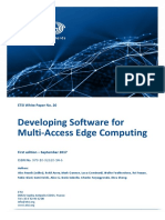 Developing Software For Multi-Access Edge Computing: ETSI White Paper No. 20