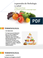Conceptos Generales de Herbologia Nutrición y Salud