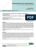 ARGUMENTIC. (ENSA) - CONDICIONES DE POSESION DE CONCEPTOS, RACIONALIDAD Y ARGUMENTACION. Fabian Bernardo Maldonado.