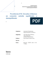 Circuitos trifásicos: Estudio de conexión triángulo equilibrada y desequilibrada