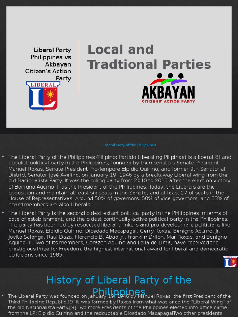 A Comparative Analysis of the Liberal Party of the Philippines and ...