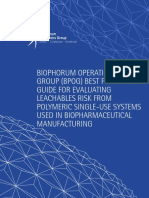 Leachables Best Practice Guideline Disposable Solutions For Biomanufacturing PDF