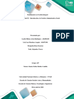 Tarea 03 - Unidad 02 - Introducción A La Gestión Administrativa Social - Fundamentos en Gestión Integral