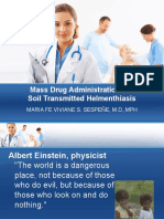 Mass Drug Administration For Soil Transmitted Helmenthiasis: Maria Fe Viviane S. Sespeñe, M.D.,MPH