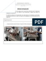 Informe de inspección taller soldadura Universidad Tarapacá detecta deterioro herramientas