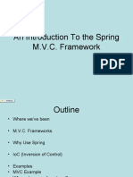 An Introduction To The Spring M.V.C. Framework