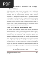 VIII. Approximate Correlation Energy Functionals: A. The Local Density Approximation (LDA)