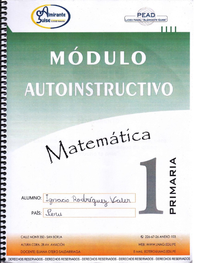 Módulo Matemáticas-Min | PDF | Teoría de los números | Enseñanza de ...