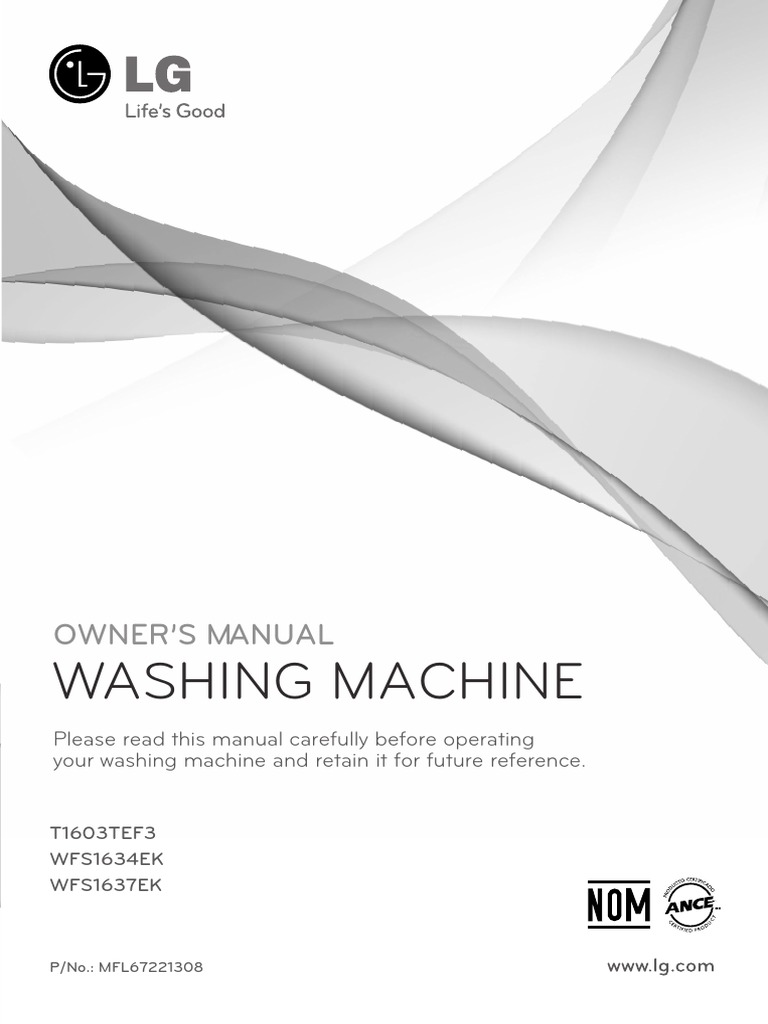 Washing Machine: Owner'S Manual | PDF | Washing Machine | Laundry