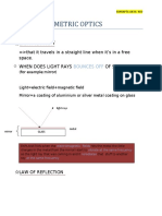 Geometric Optics: Light Is A Ray