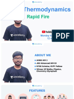 Thermodynamics: Rapid Fire
