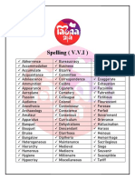 Spelling Spelling (V.V.I)
