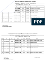 3rd SEMESTER: (A.S. 2018-19) : Tentative Date Sheet: Mid Term Theroy Examination