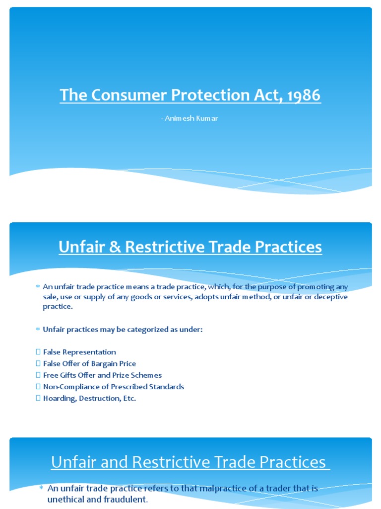 Understanding the Consumer Protection Act | PDF | Judiciaries | Public Law