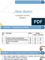 Python Basics: Computer Science Syllabus