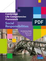 Social Responsibilities: Cambridge Life Competencies Framework