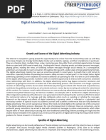 Digital Advertising and Consumer Empowerment: Editorial