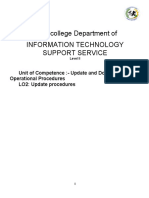 Genius Land College Department of Information Technology Support Service