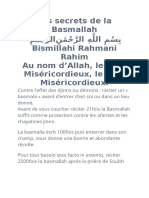 Les secrets de la Basmallah