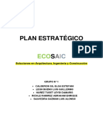 Plan estratégico de ECOSAIC S.A. para la construcción sostenible